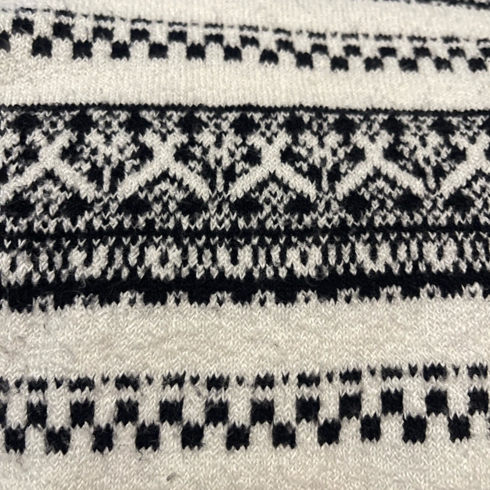 LOFT Black and White Turtleneck Sweater - Picture 5 of 5
